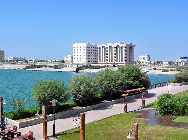 Hafen von Ras Al Khaimah in den Vereinigten Arabischen Emiraten