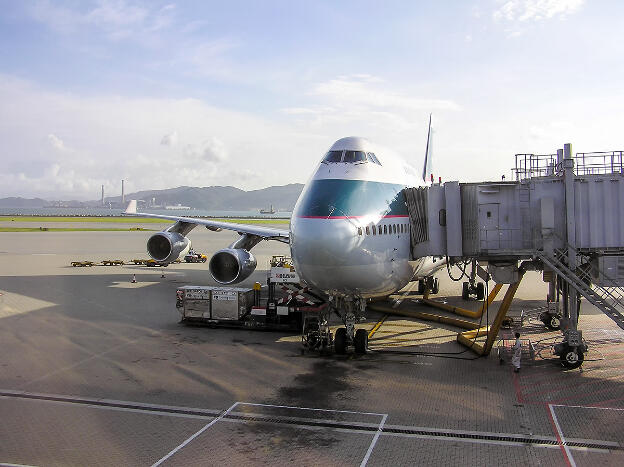 Boeing 747 von Cathay Pacific in Hongkong (HKG)